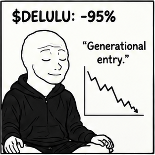 $DELULU Wojak meme 6