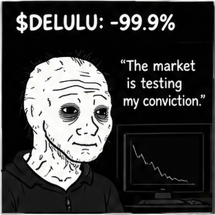 $DELULU Wojak meme 7