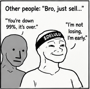 $DELULU Wojak meme 9