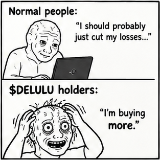 $DELULU Wojak meme 11
